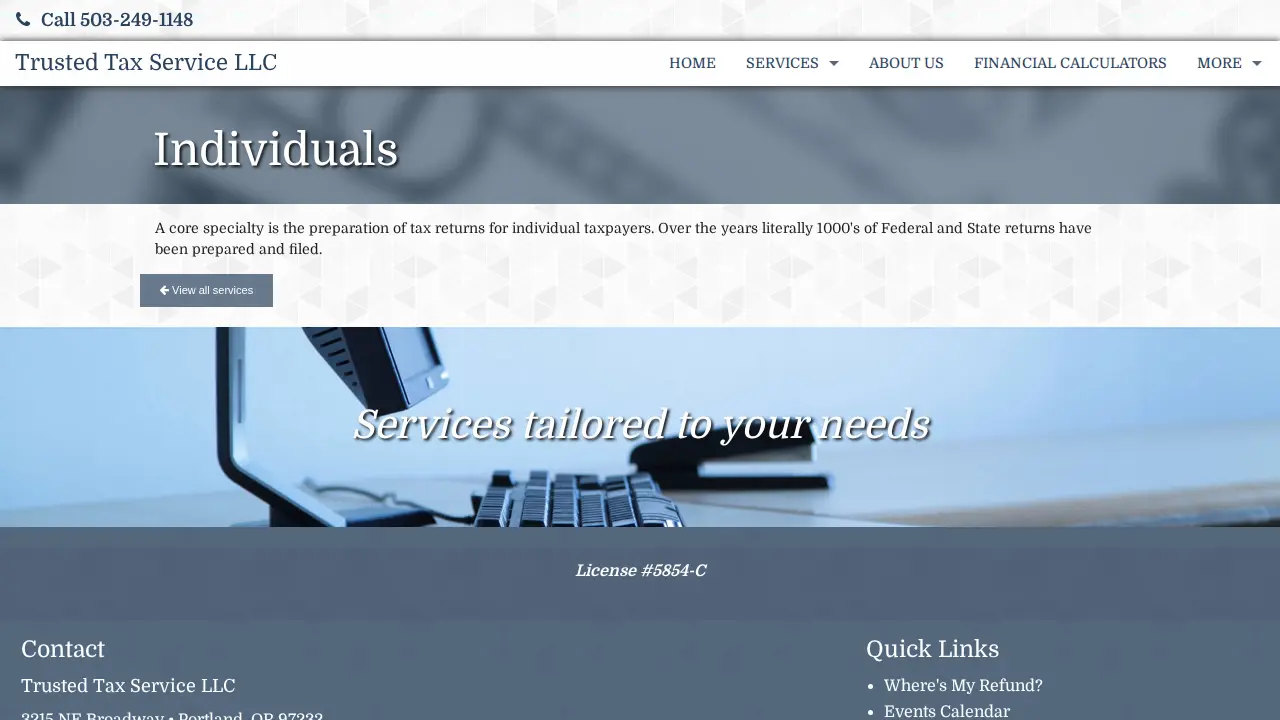 Trust Tax Service LLC page