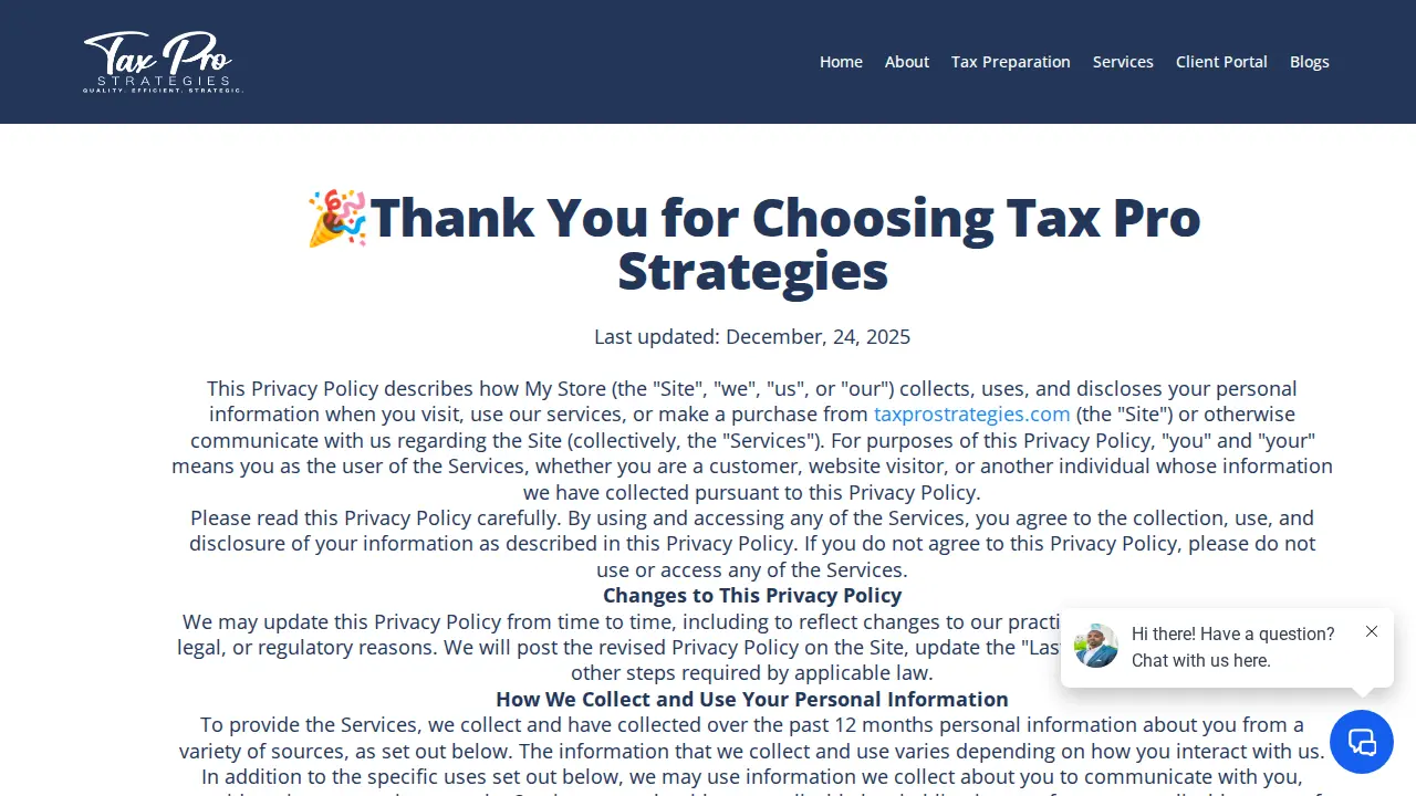 Tax Pro Strategies page