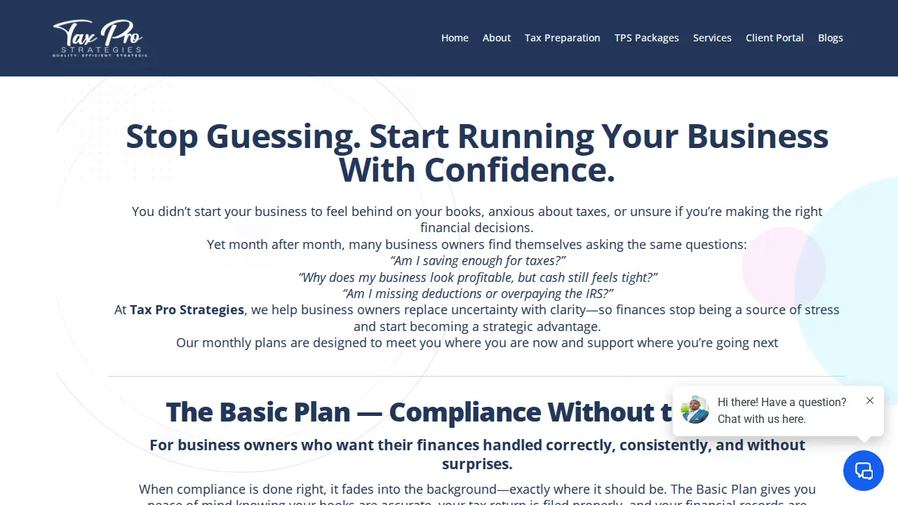 Tax Pro Strategies page