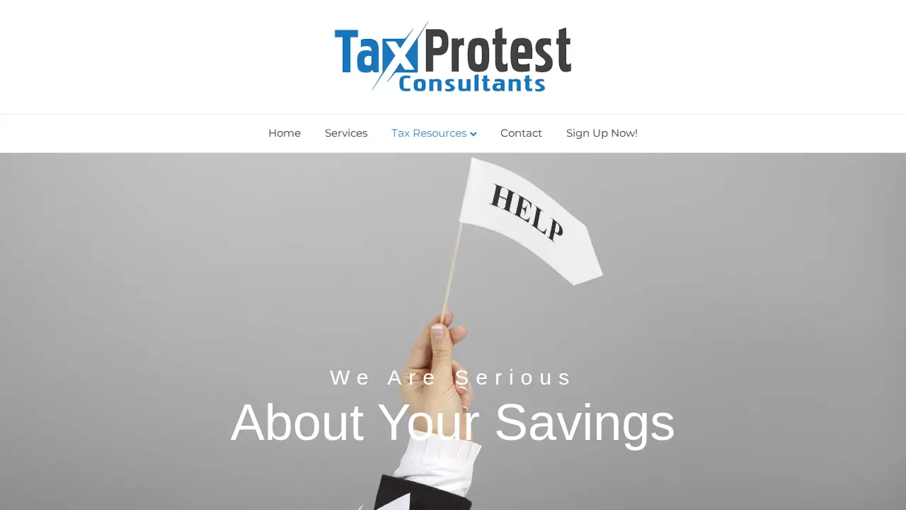 Tax Protest Consultants page