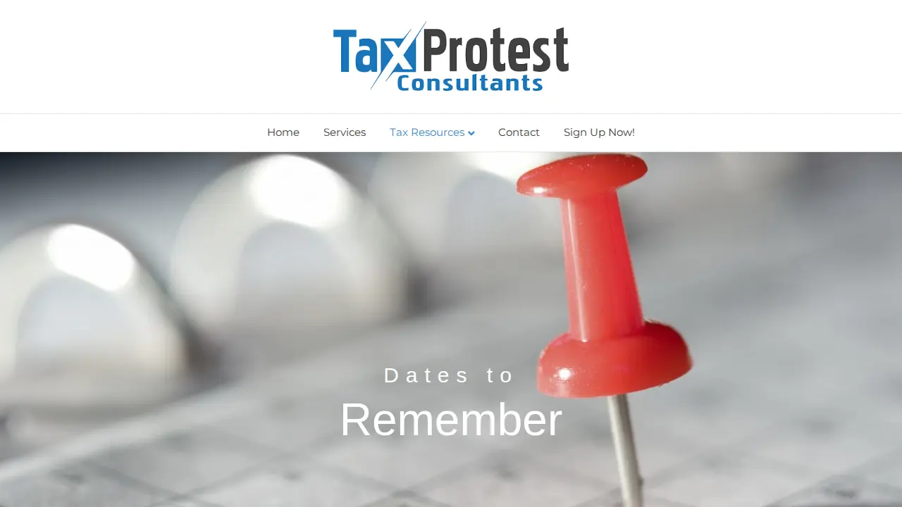 Tax Protest Consultants page
