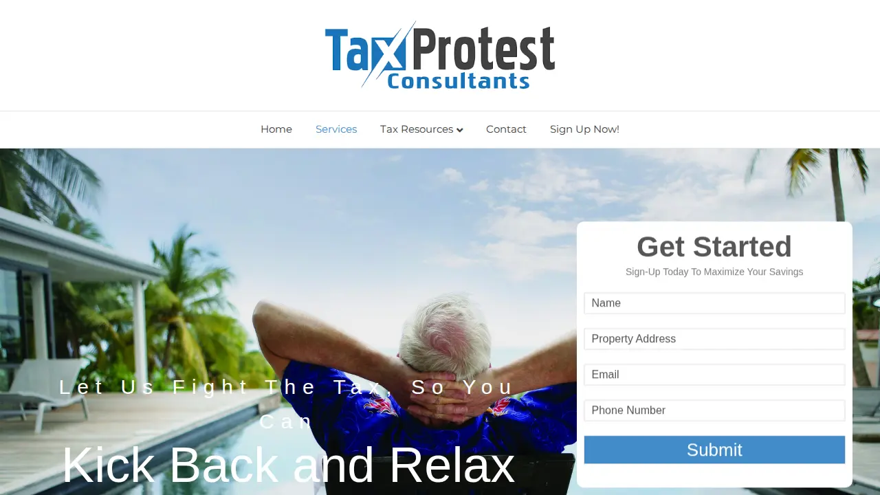 Tax Protest Consultants page
