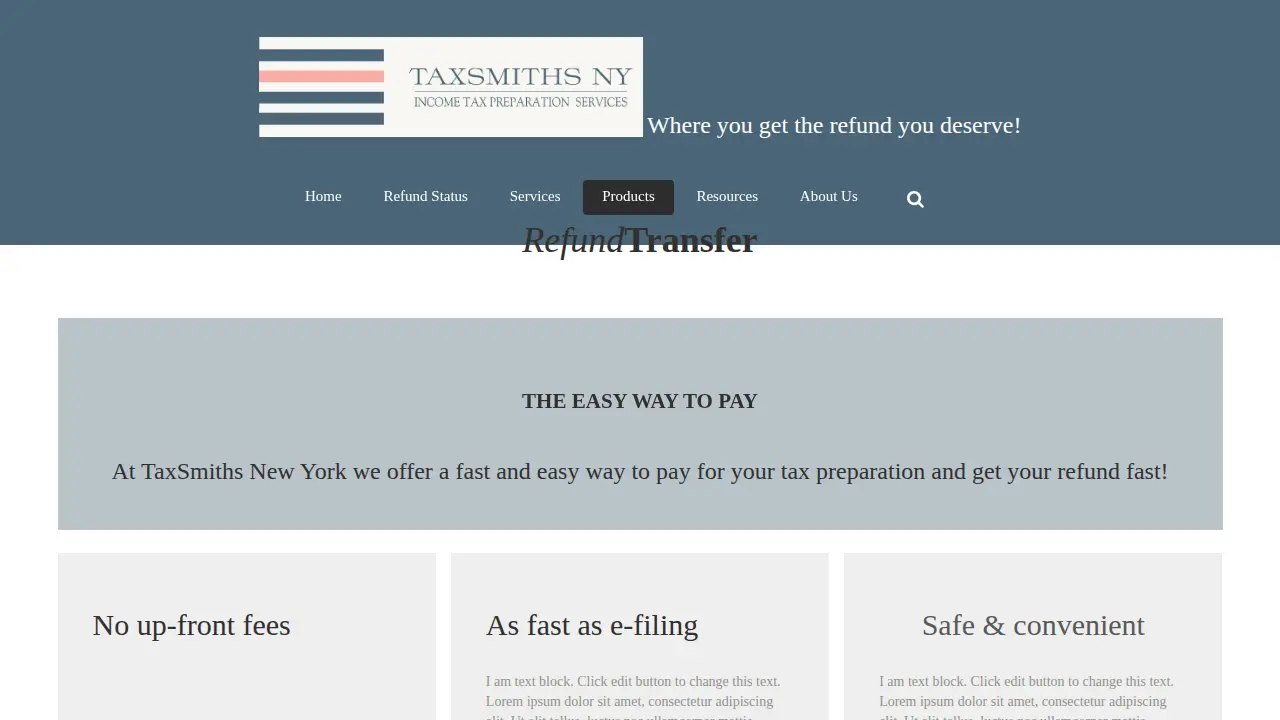 TaxSmiths NY page