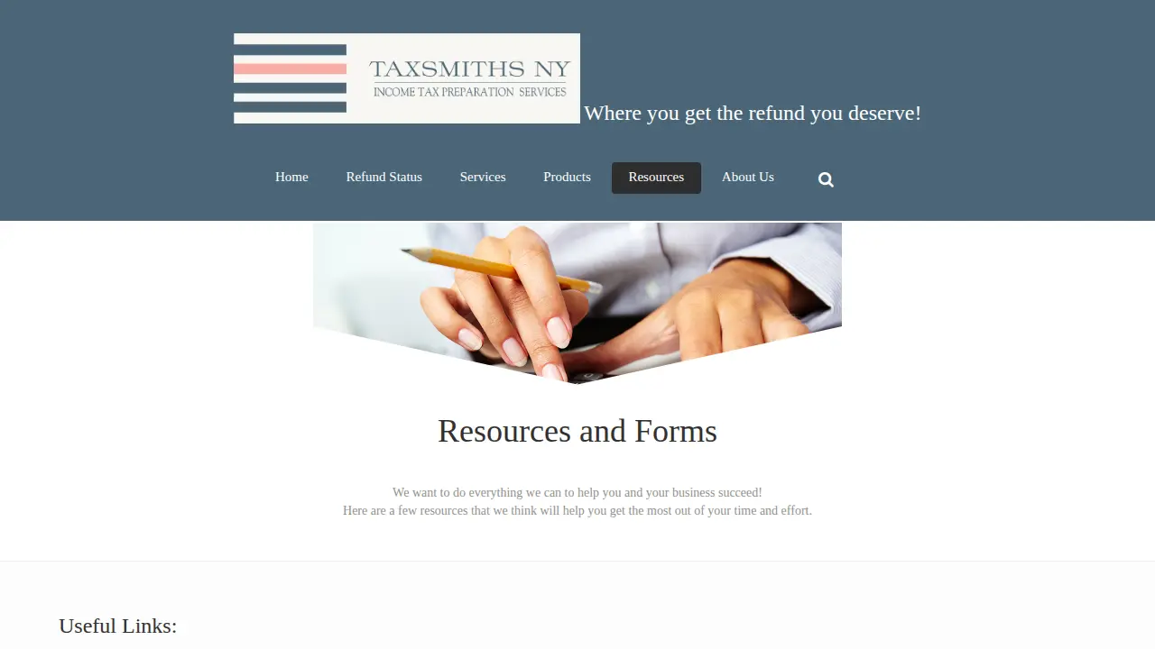 TaxSmiths NY page