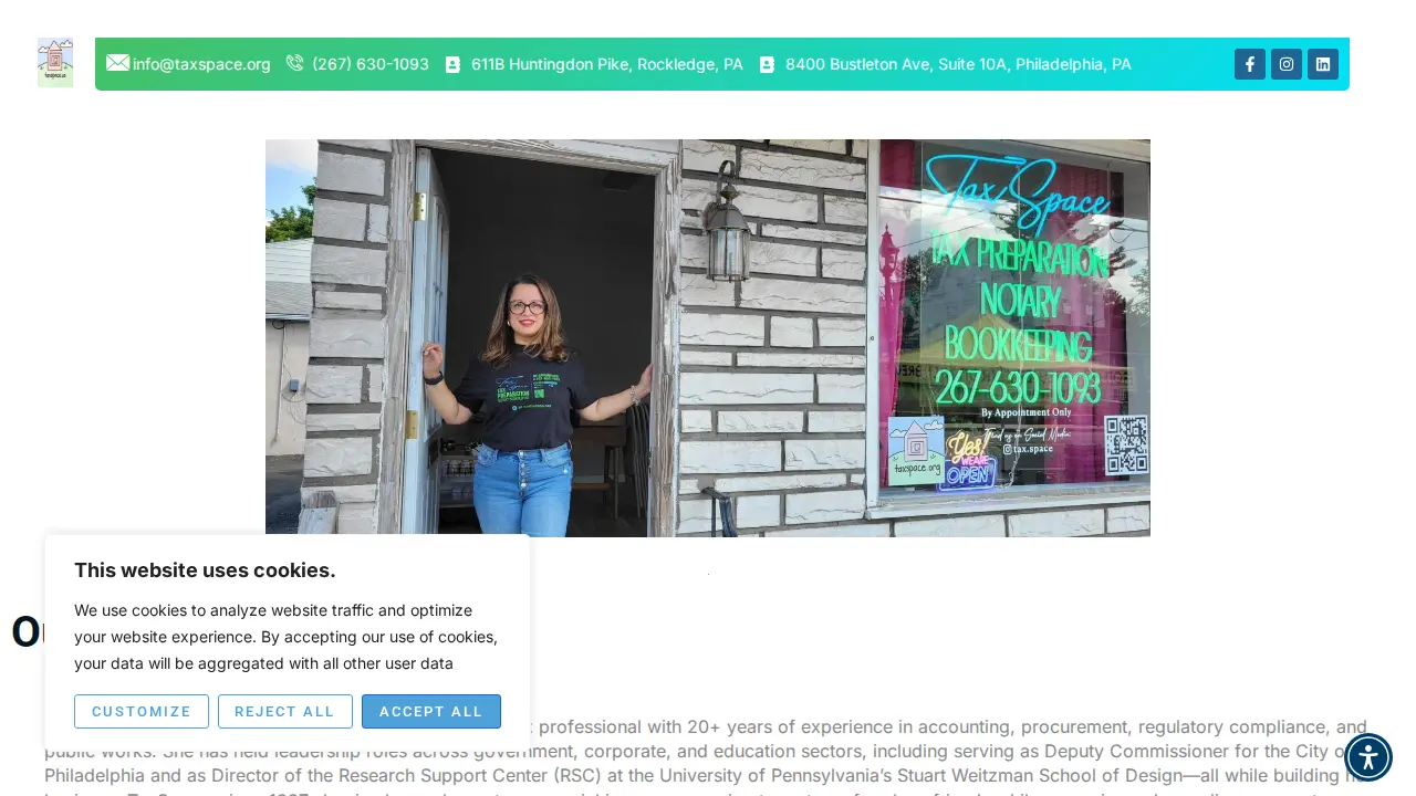TaxSpace page