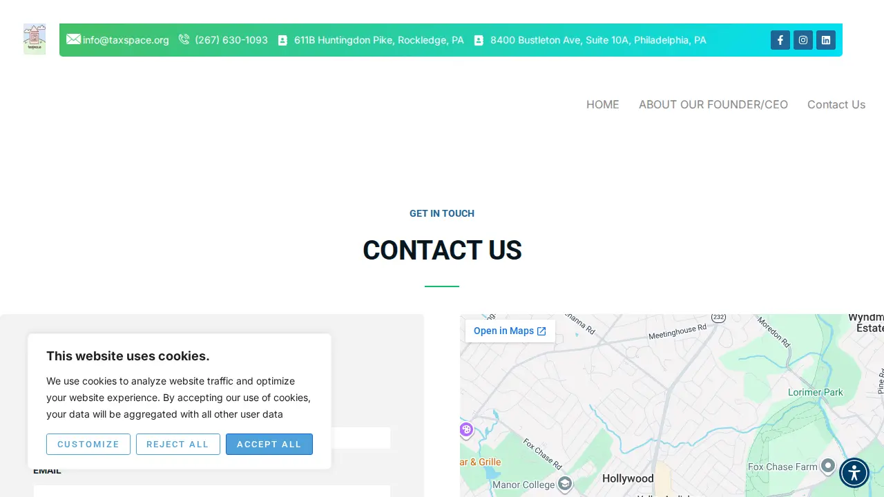 TaxSpace page