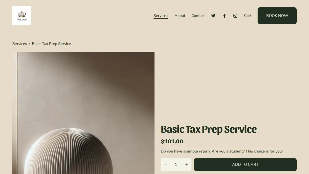TaxStars page