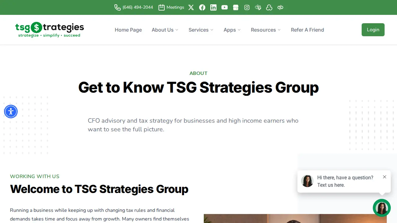 Tax Strategies Group | Outsourced CFOs page