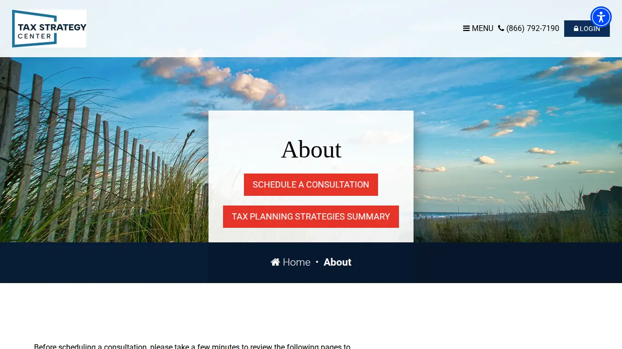 Tax Strategy Center page