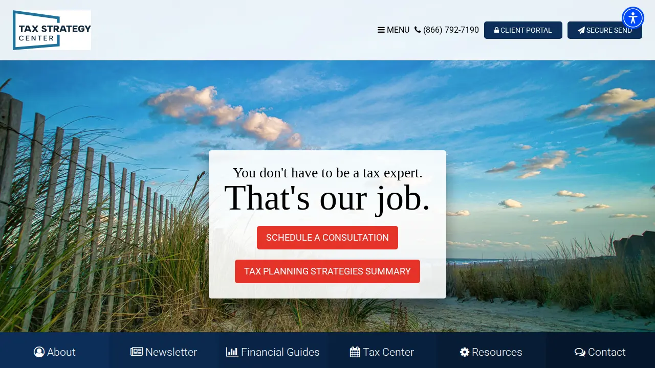 Tax Strategy Center page