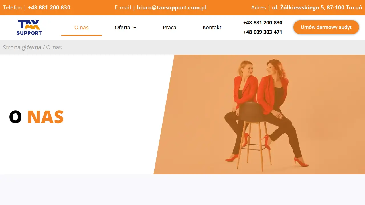 Tax Support page