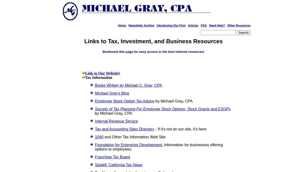 Michael Gray, CPA page