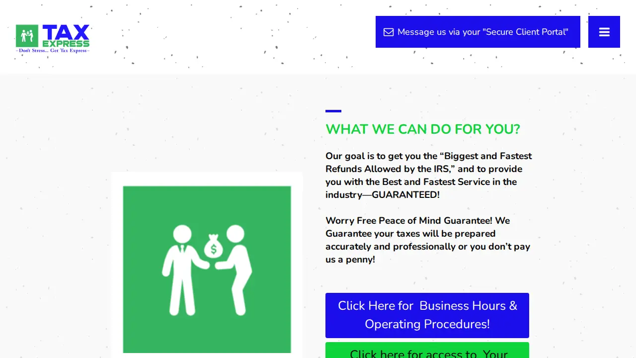 Tax Express website