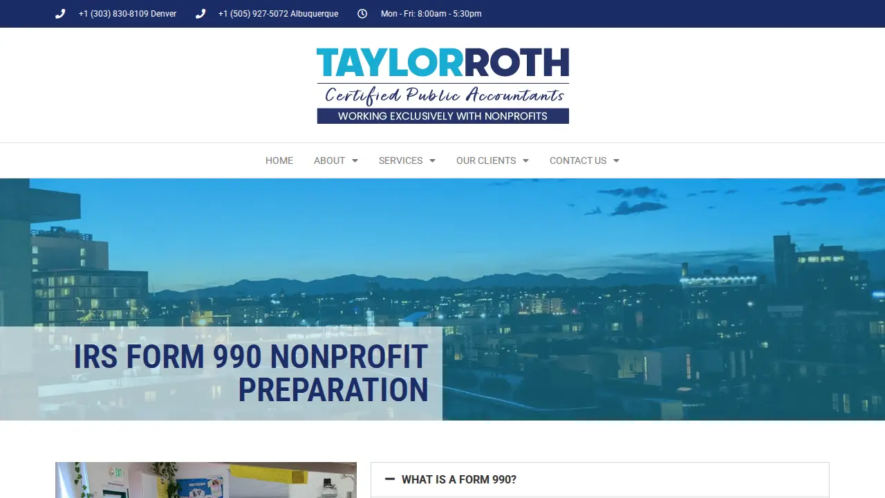 Taylor Roth & Company page