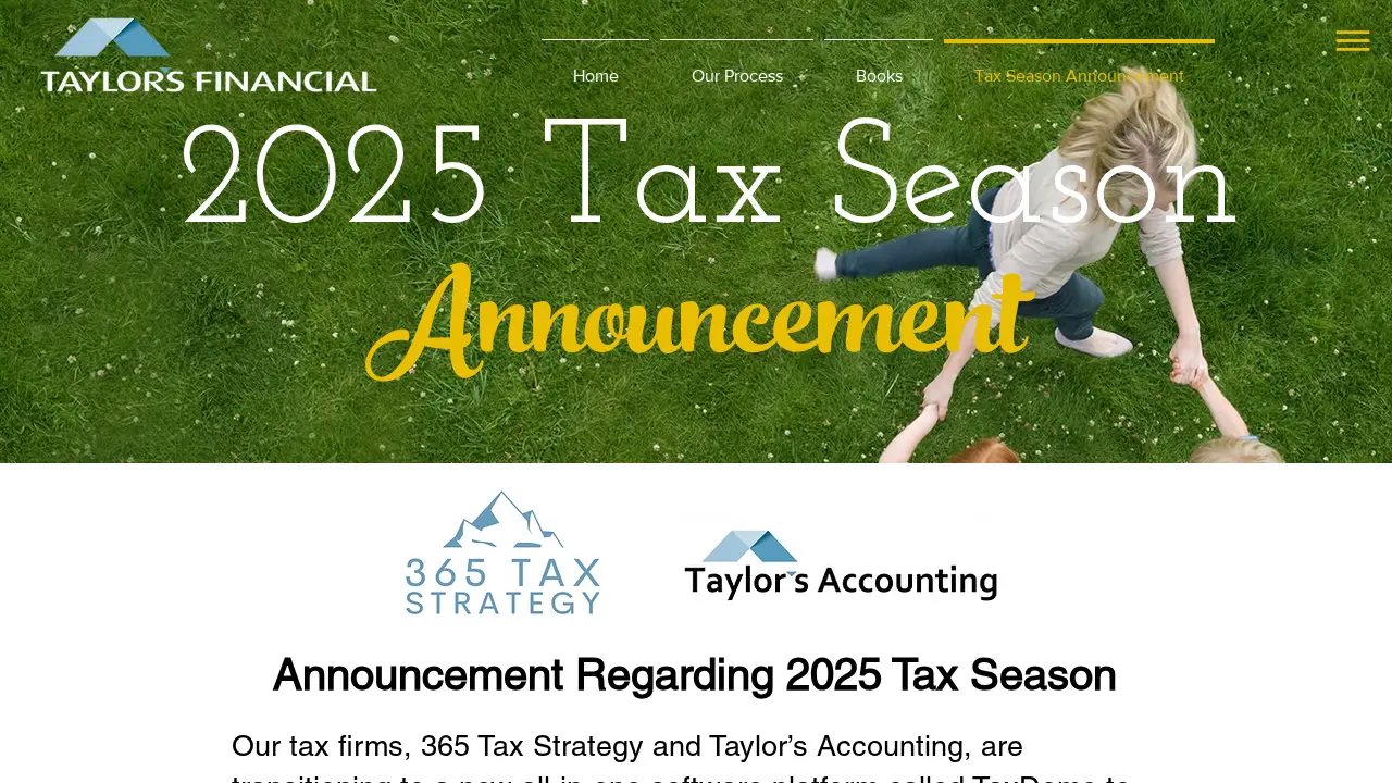 Taylor's Accounting page