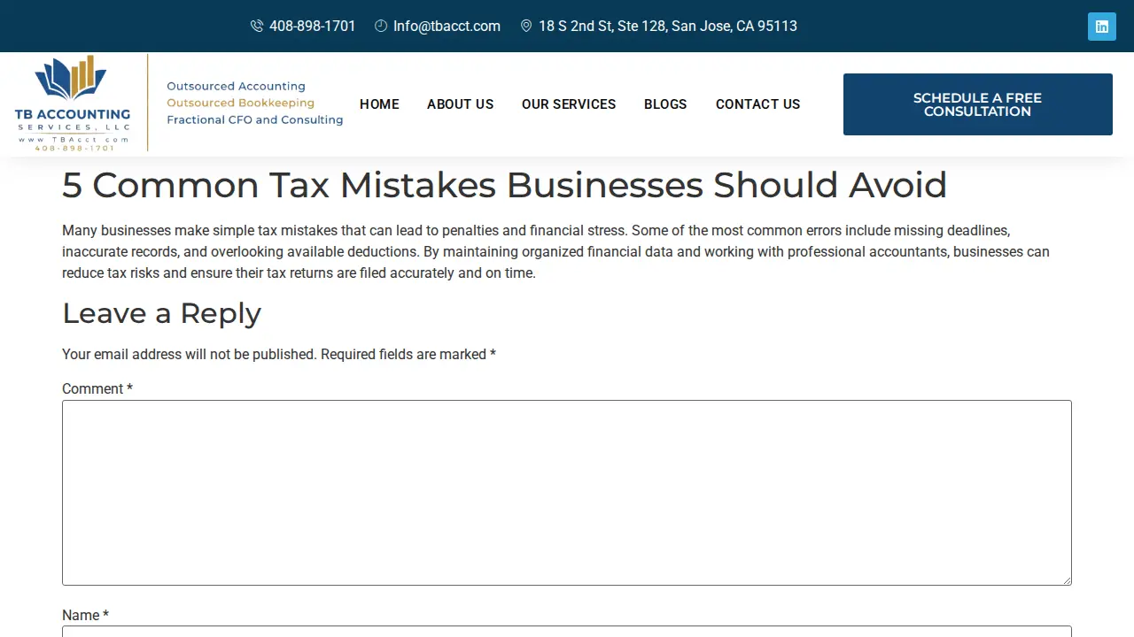 TB Accounting Services, LLC page