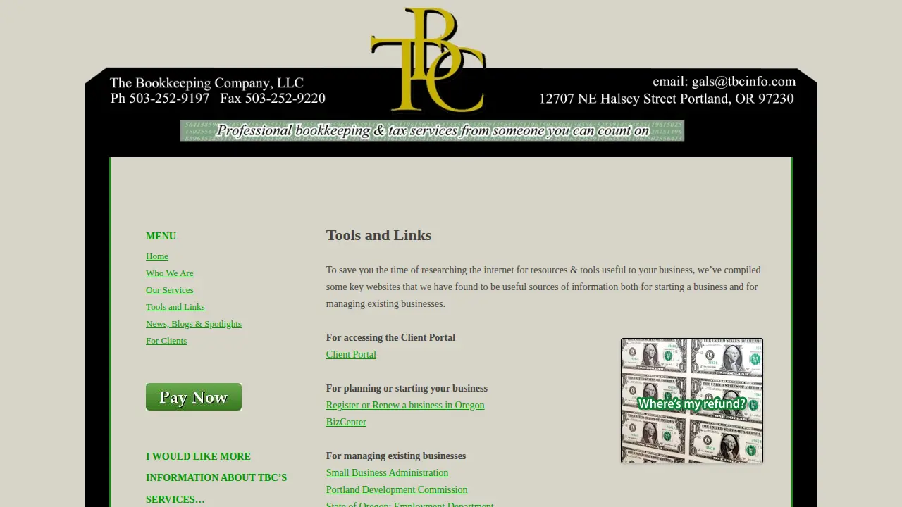 The Bookkeeping Company LLC page