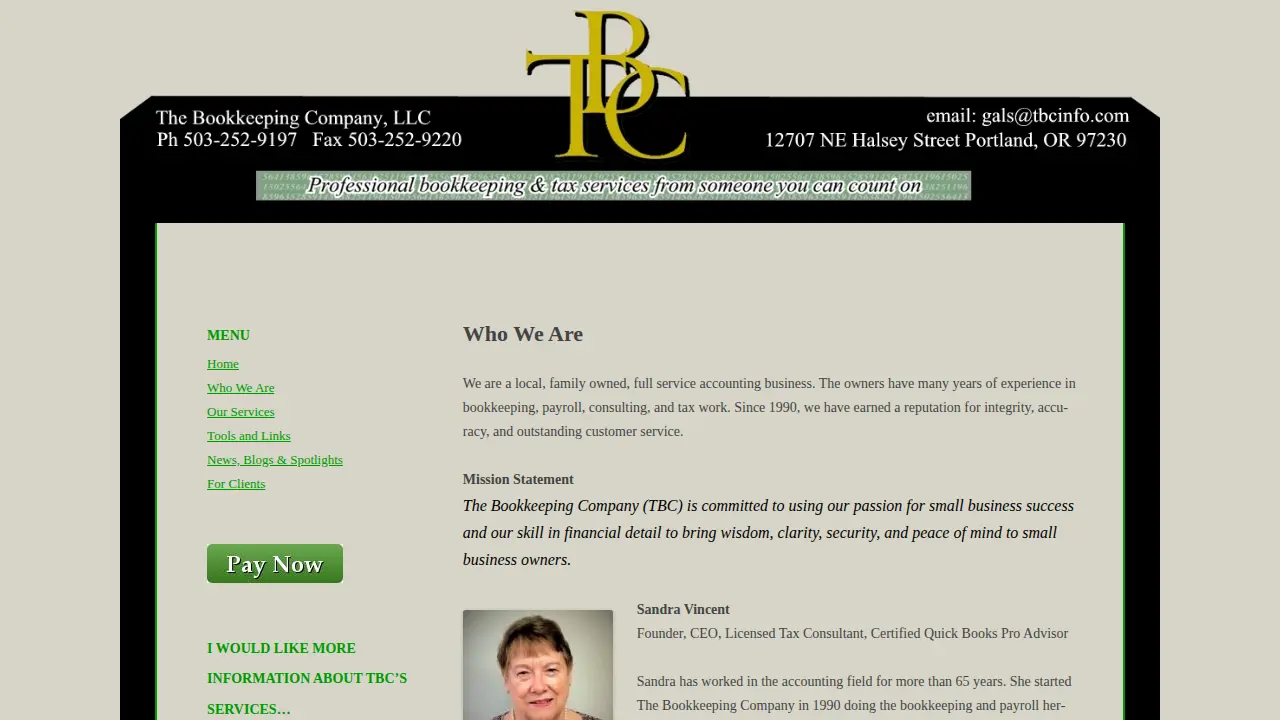 The Bookkeeping Company LLC page