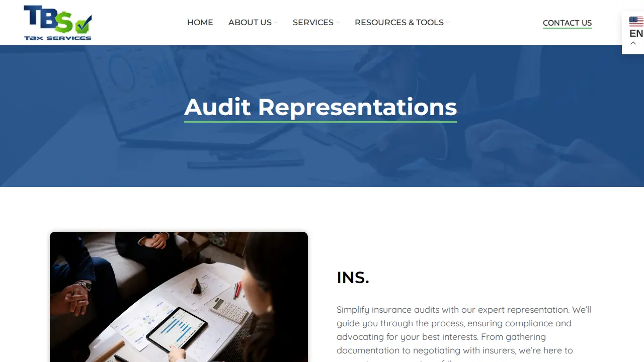 TBS Tax Services, Inc. page