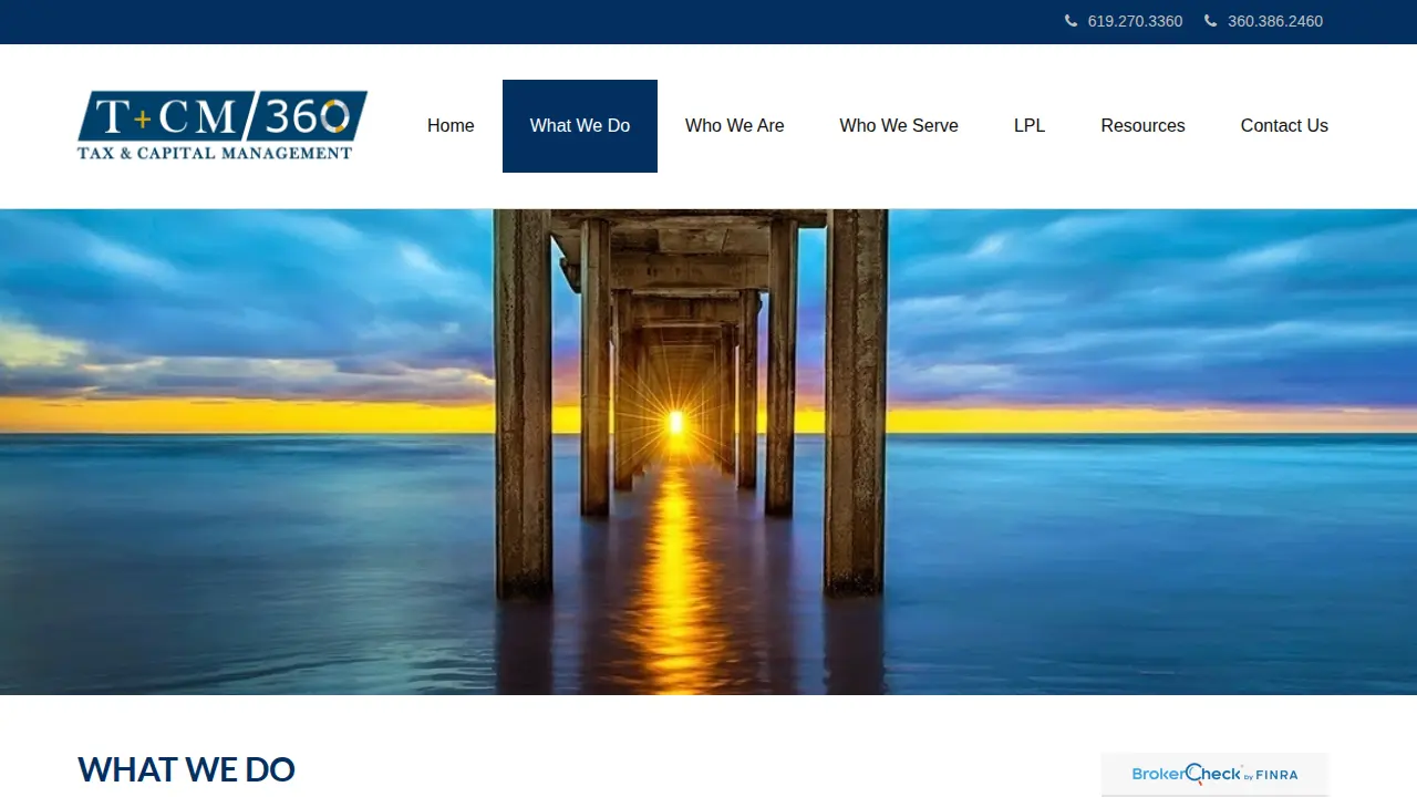 Tax & Capital Management 360 page