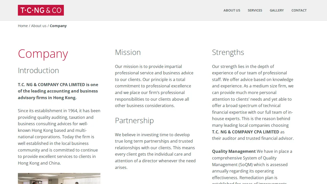 T.C. Ng & Company CPA Limited page