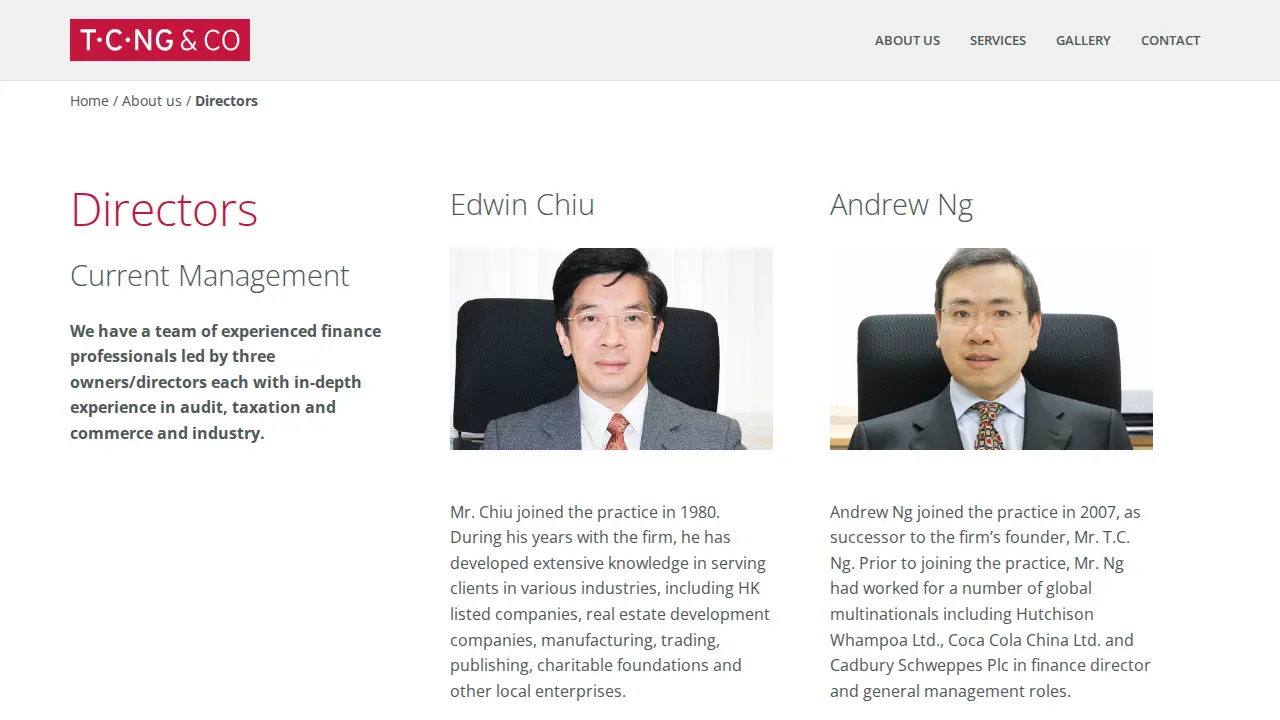 T.C. Ng & Company CPA Limited page