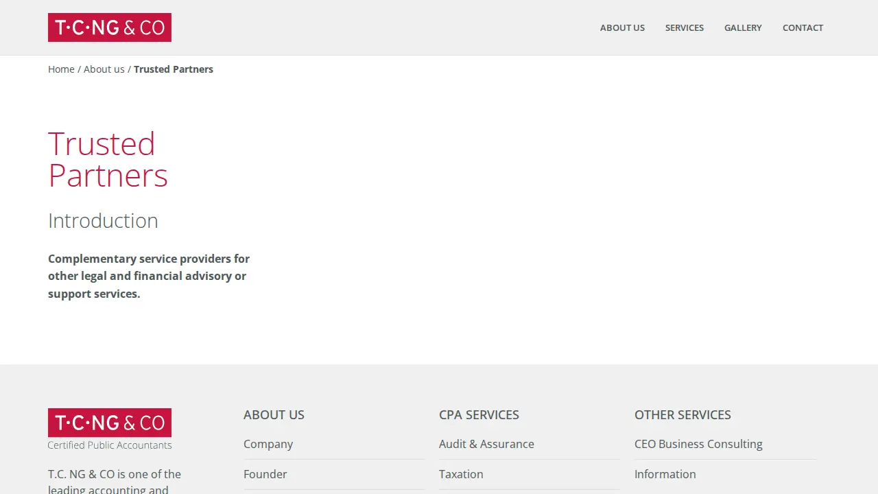 T.C. Ng & Company CPA Limited page
