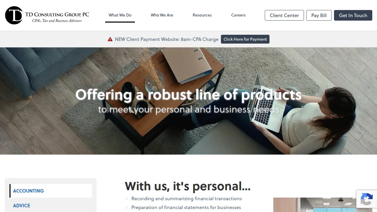 TD Consulting Group PC - CPAs, Tax, & Business Advisors page