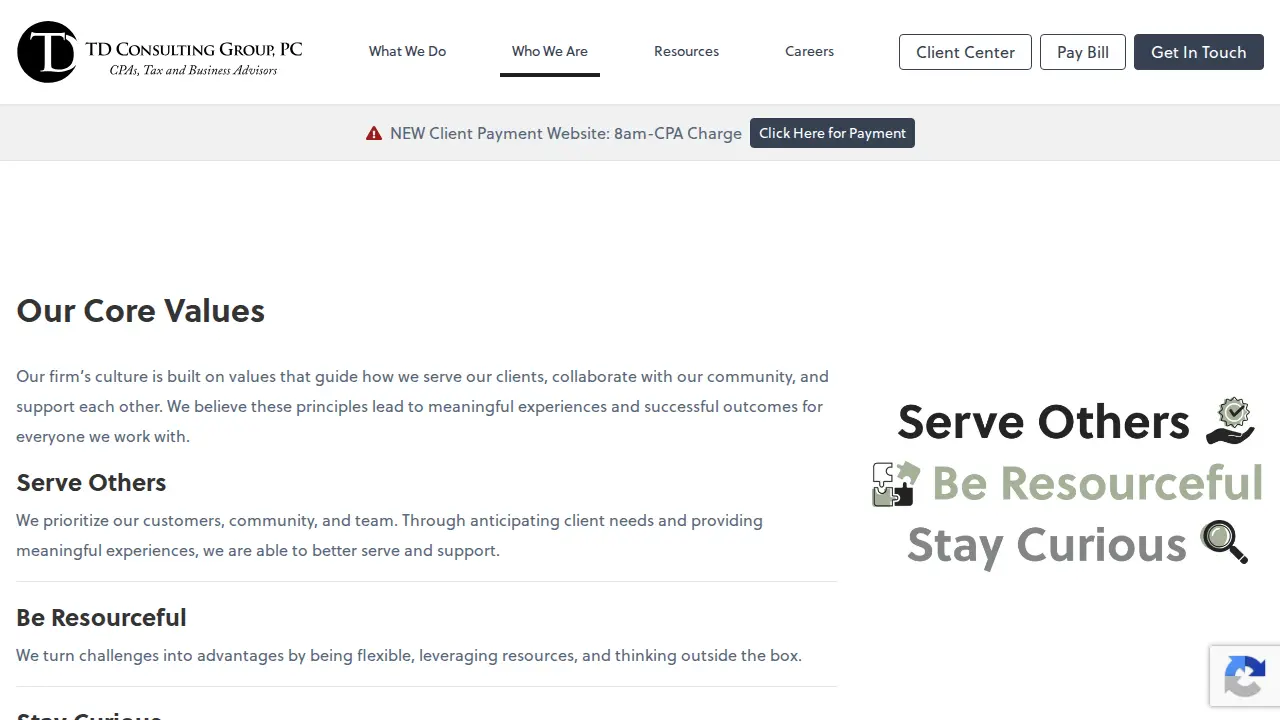 TD Consulting Group PC - CPAs, Tax, & Business Advisors page