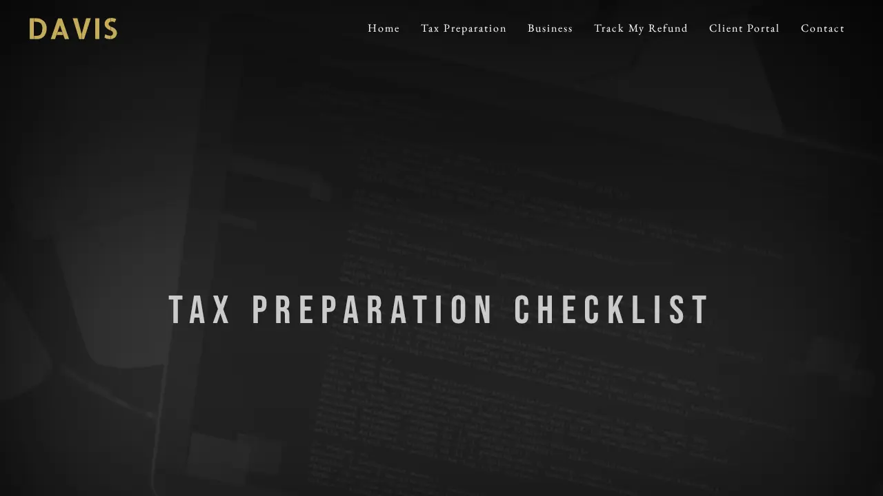 Davis Tax & Accounting page