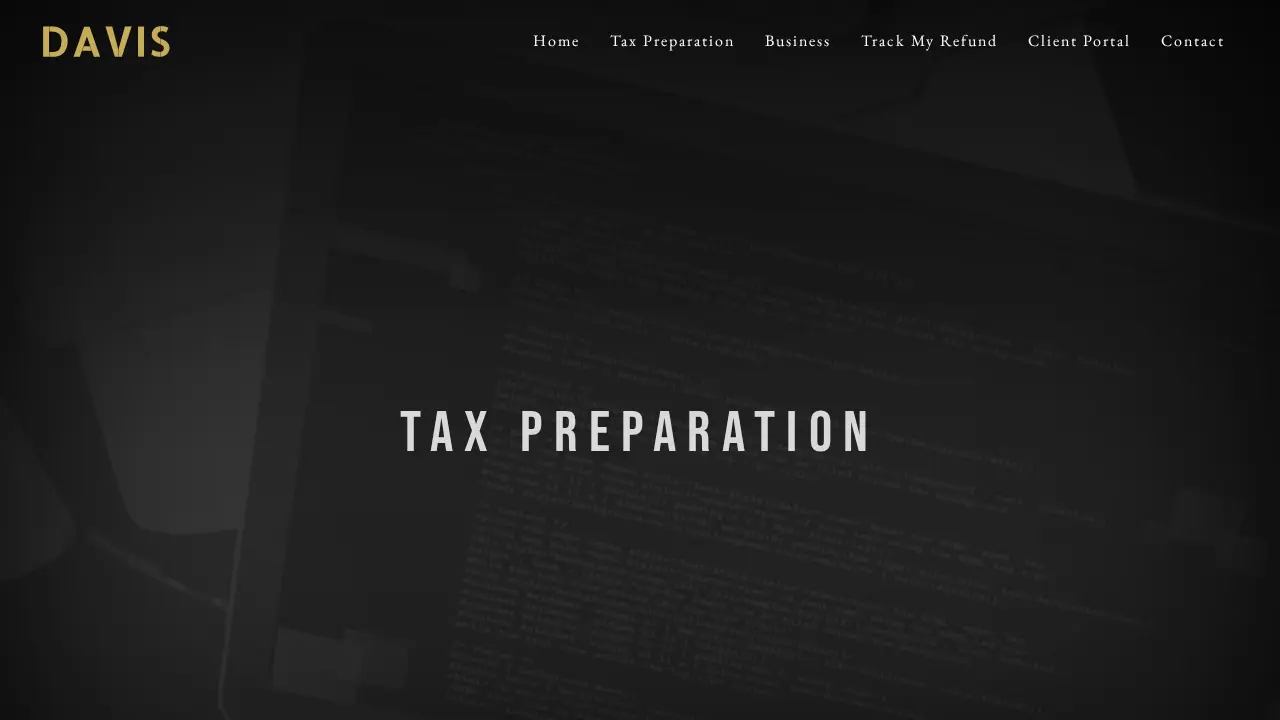 Davis Tax & Accounting page