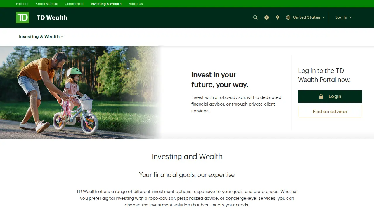 TD Wealth page