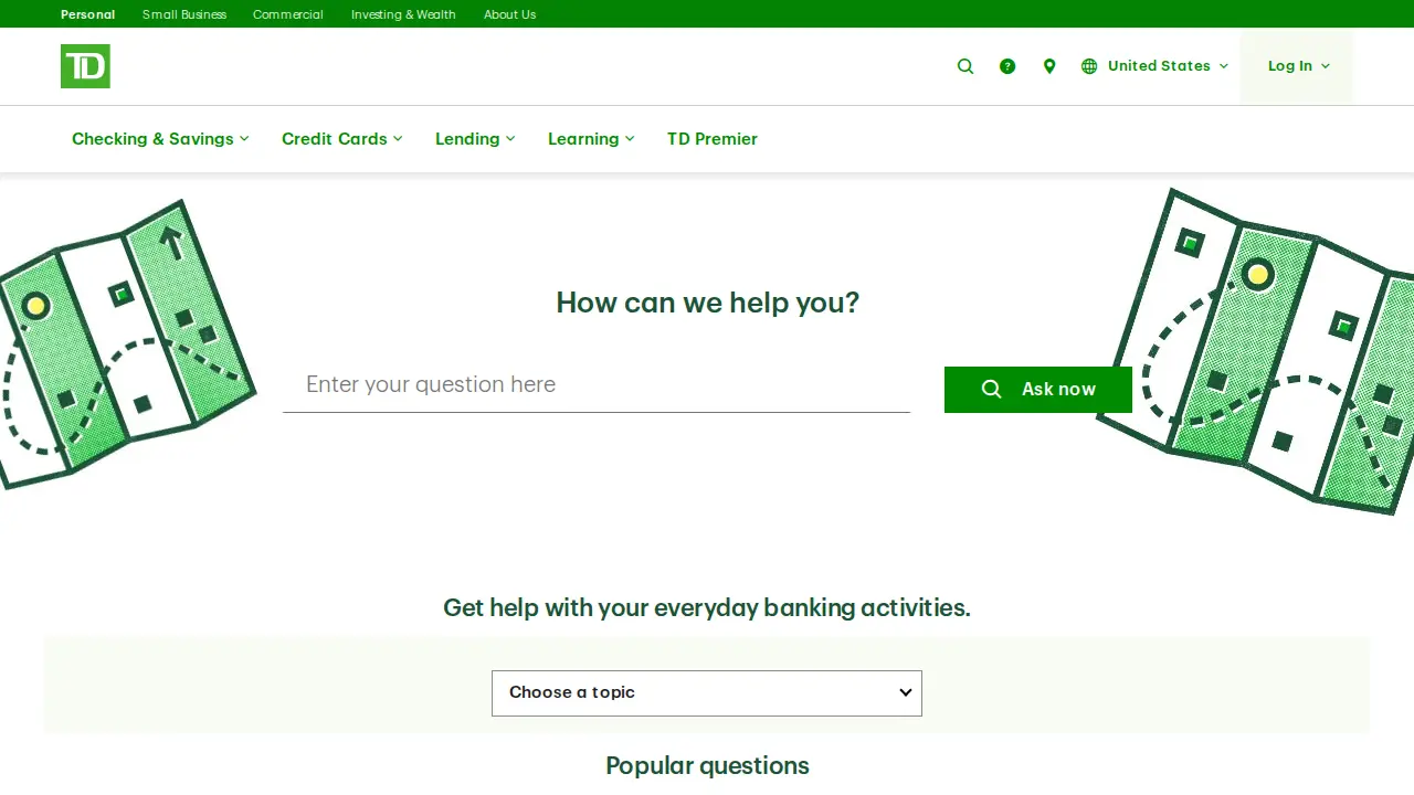 TD Wealth page
