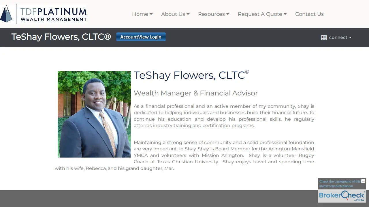 tdf platinum wealth page