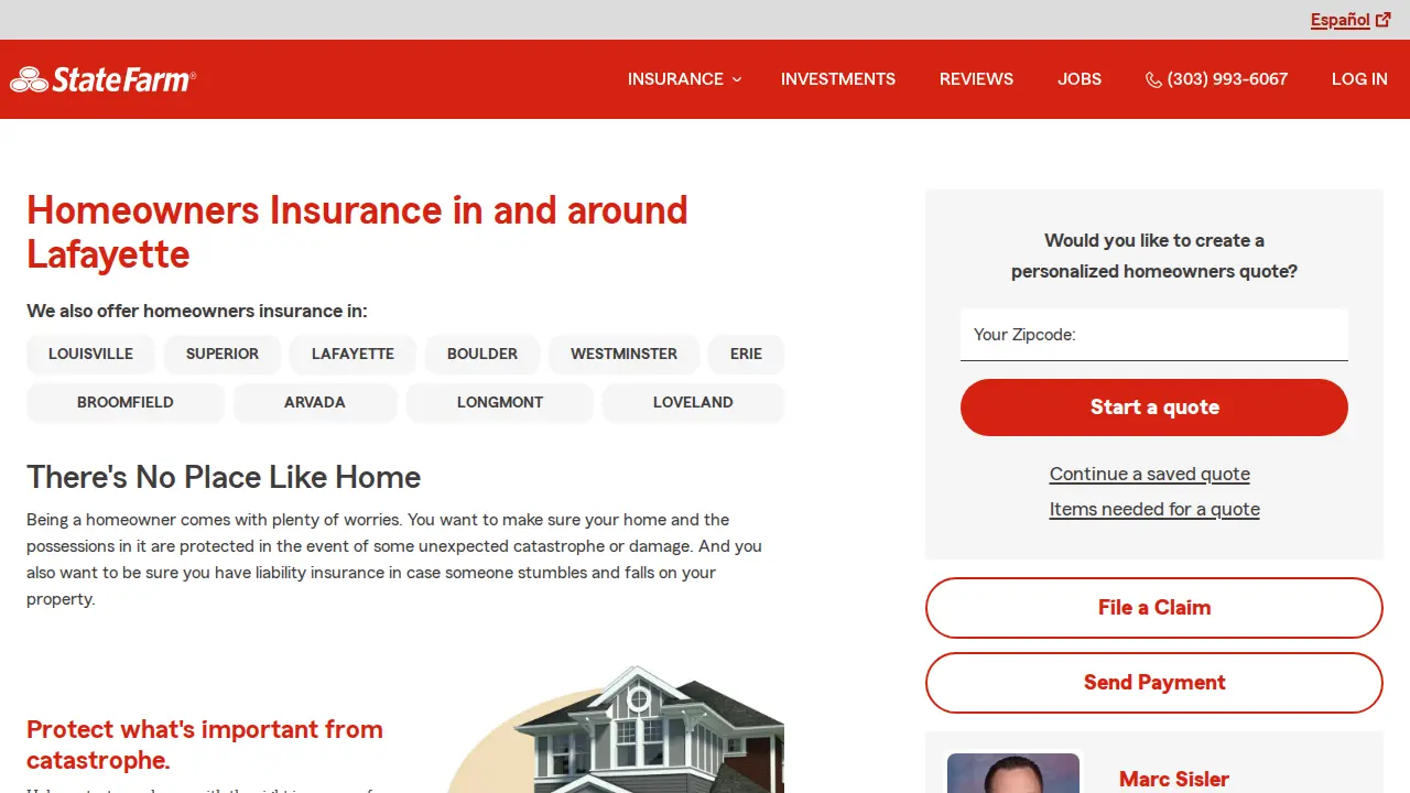 Marc Sisler - State Farm Insurance Agent page