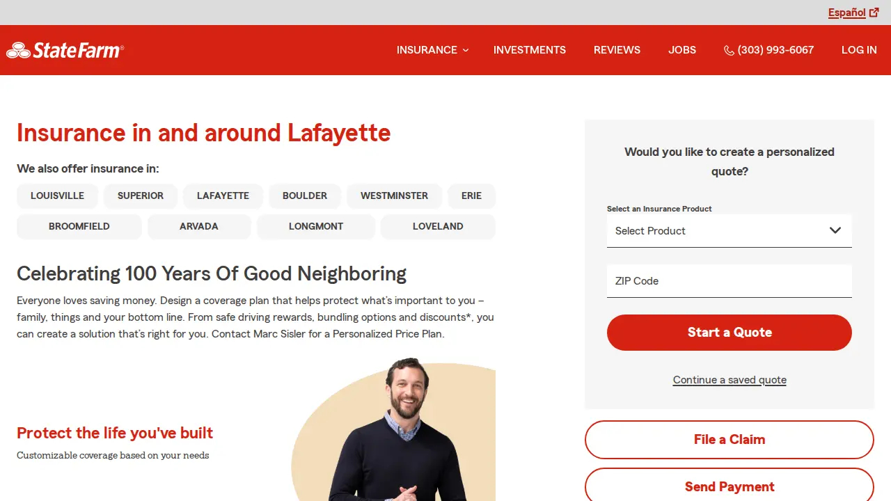 Marc Sisler - State Farm Insurance Agent page