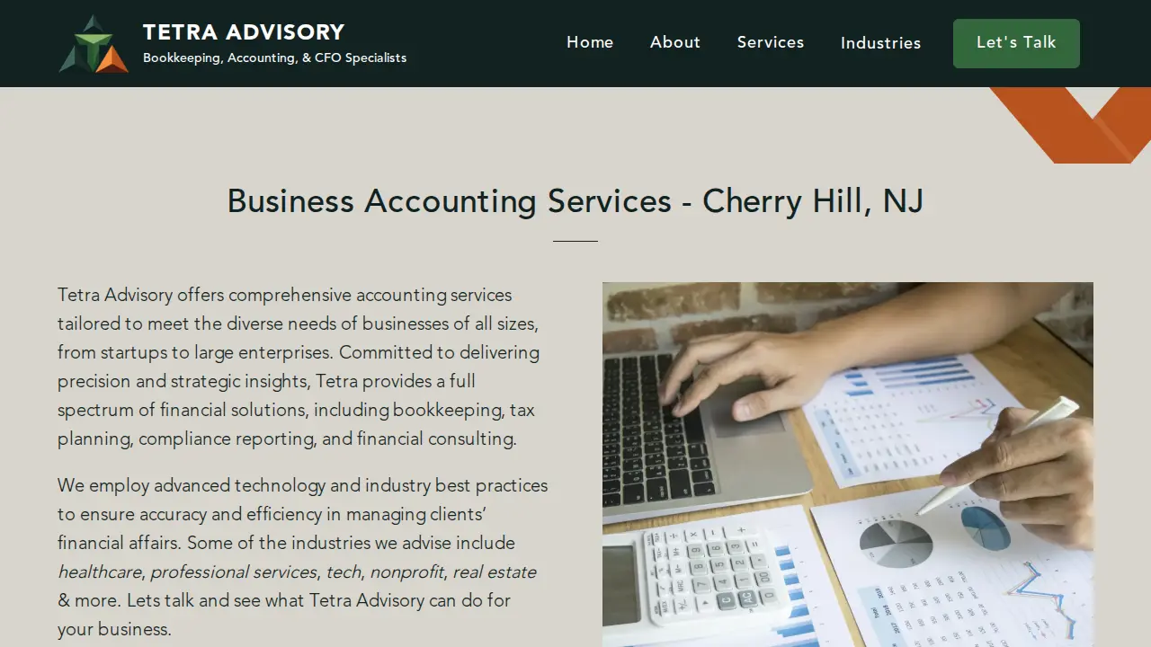 Tetra Accounting & Advisory page
