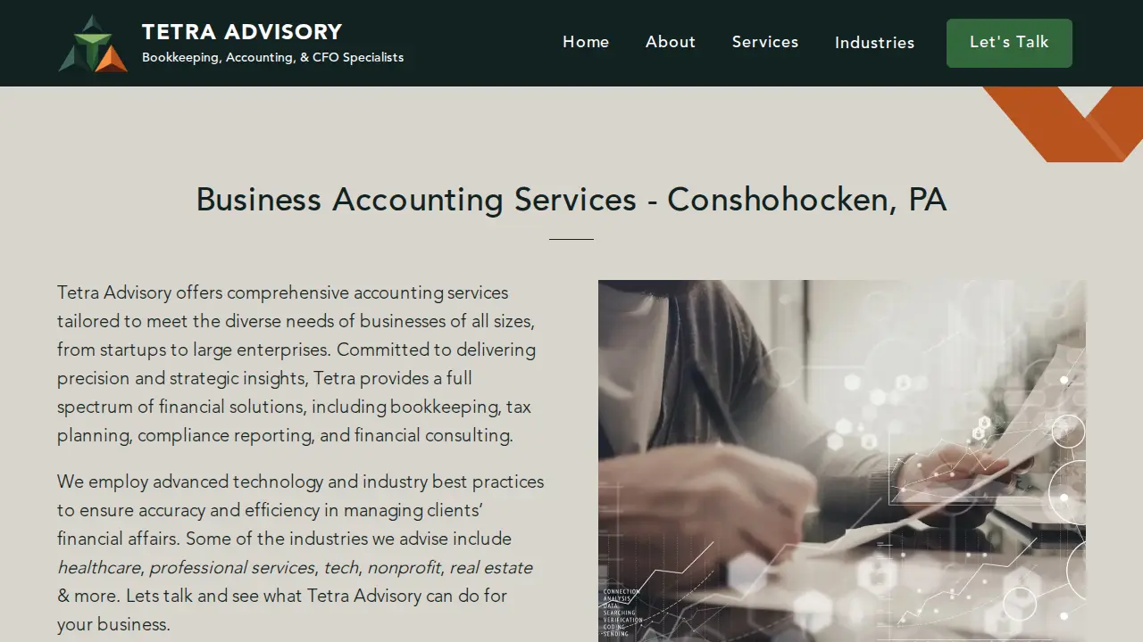 Tetra Accounting & Advisory page
