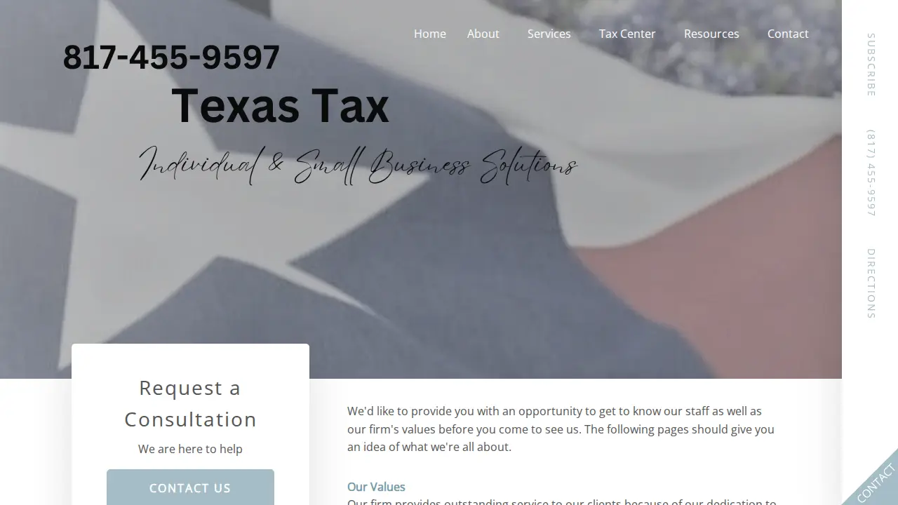 Texas Tax and Accounting LLC page