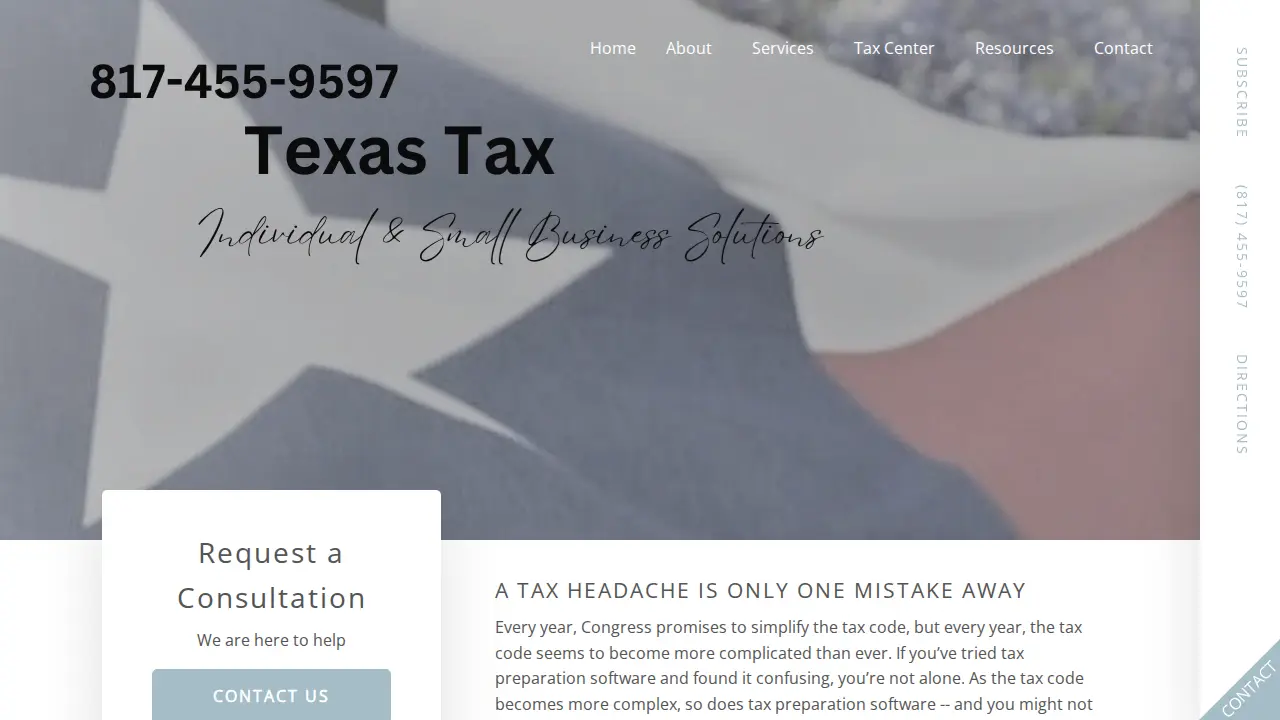 Texas Tax and Accounting LLC page