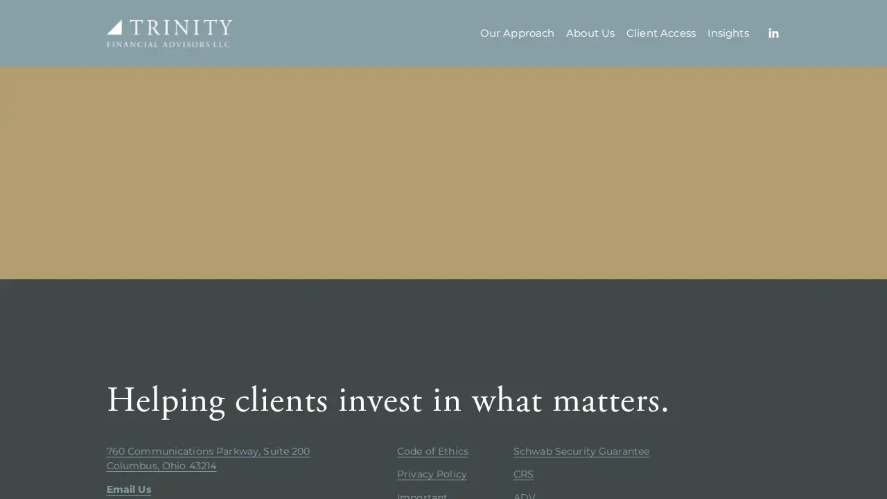 Trinity Financial Advisors LLC page
