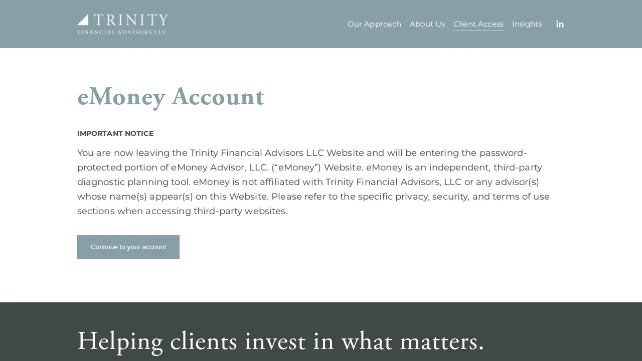 Trinity Financial Advisors LLC page