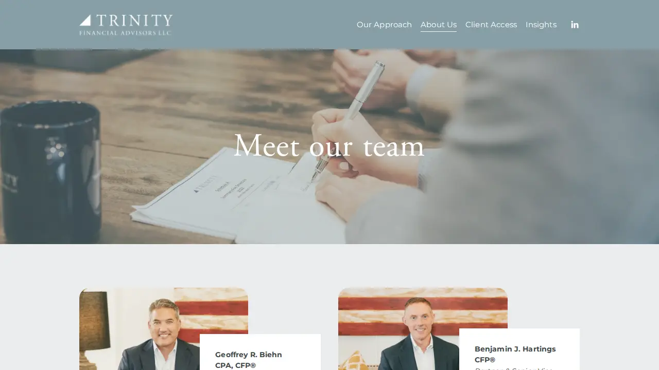 Trinity Financial Advisors LLC page