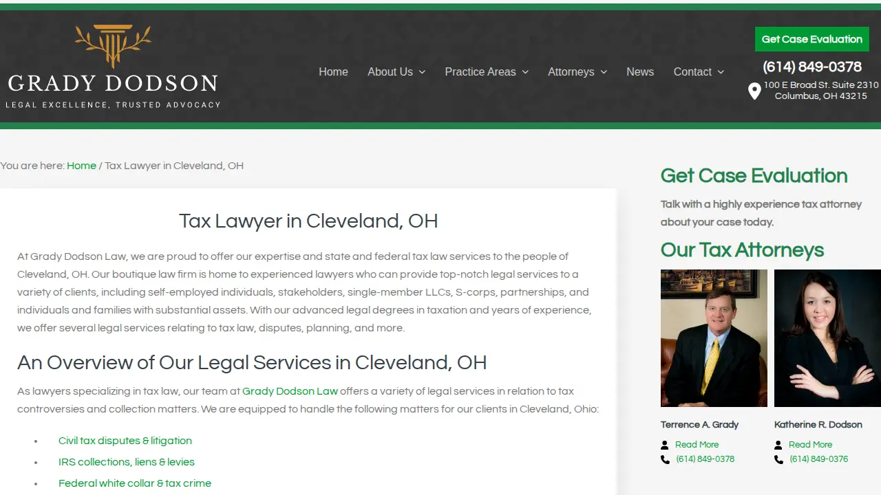 Terrence A. Grady & Associates Co., L.P.A. page