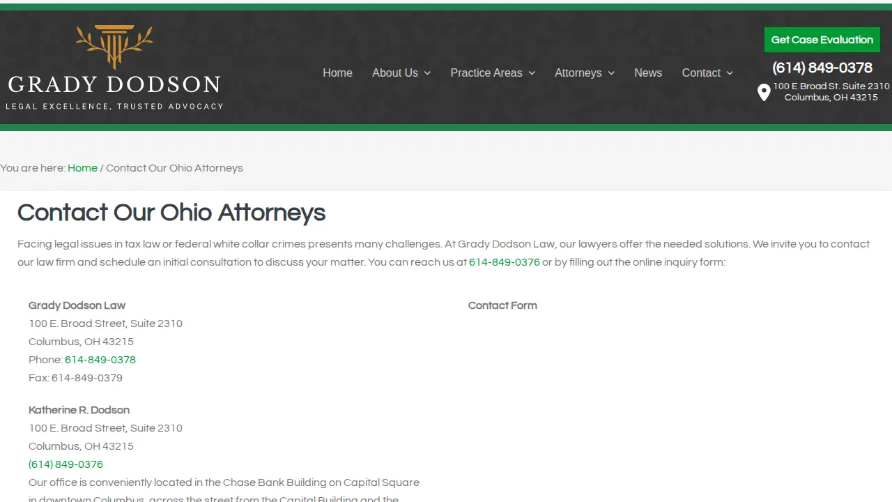 Terrence A. Grady & Associates Co., L.P.A. page