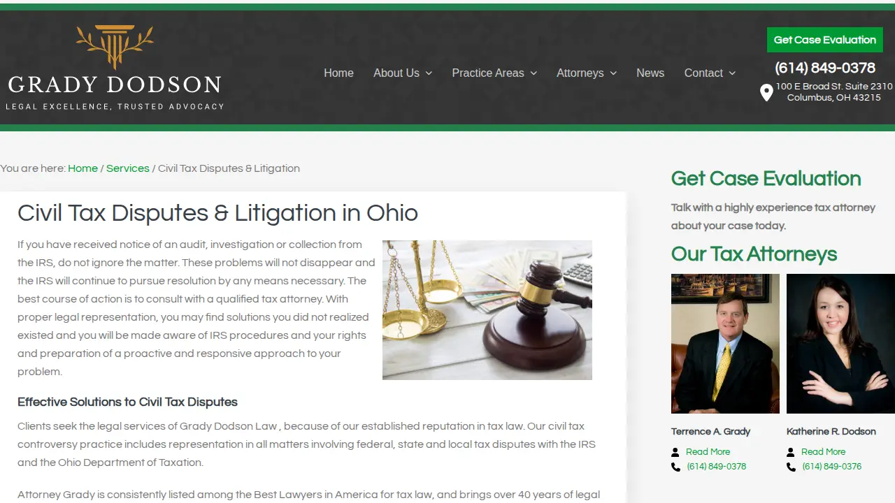 Terrence A. Grady & Associates Co., L.P.A. page