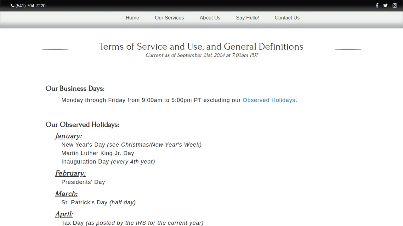 Thcfo Accounting page