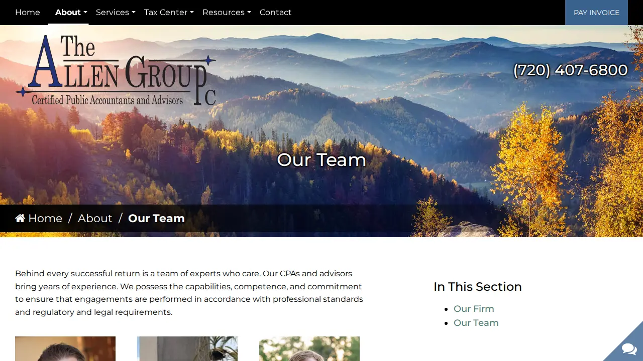 The Allen Group, PC page