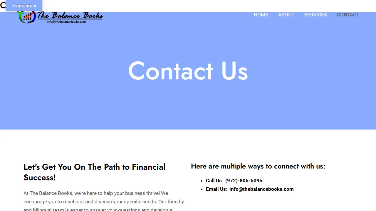 The Balance Books, LLC page