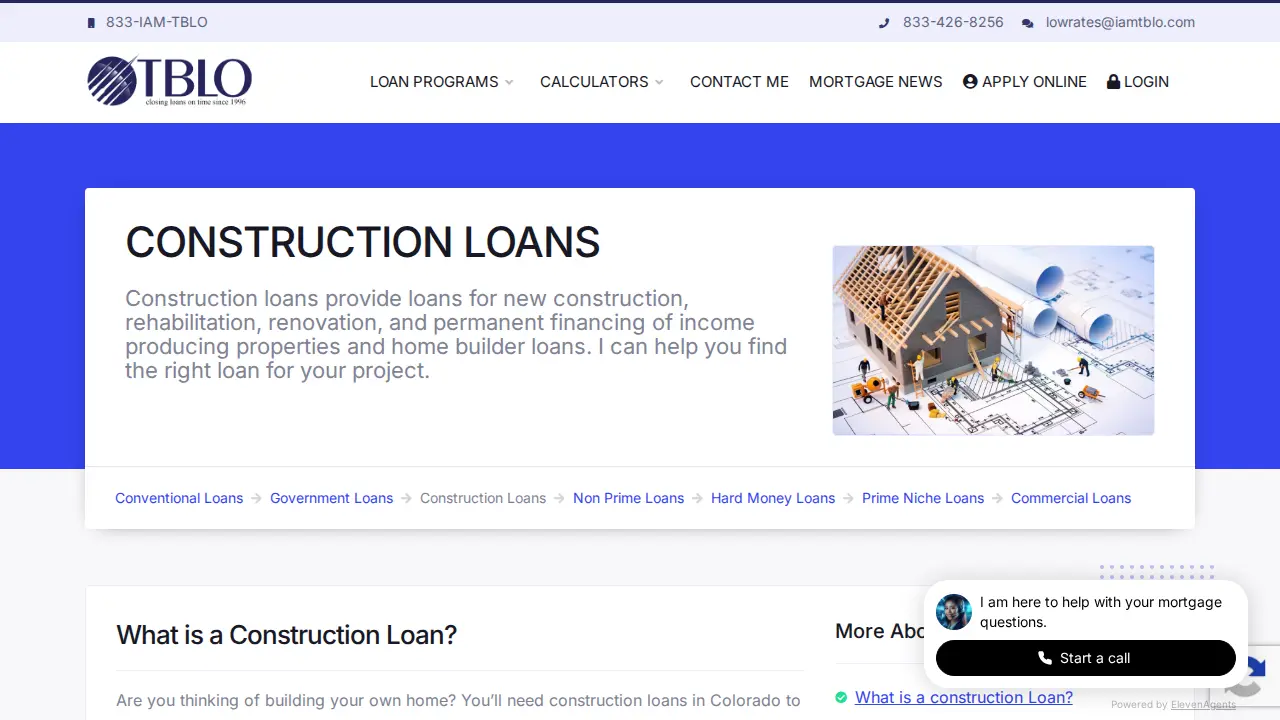 The Best Loan Officer page